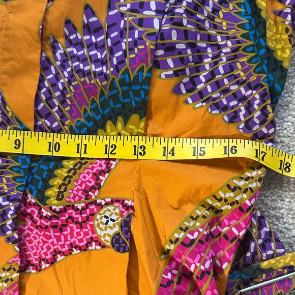 FARM Rio Beaded Macaws Mini Belted Dress Vibrant Tropical Resortwear Large NWT - Picture 8 of 11